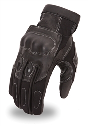 Textile and Analine Leather Racing Glove - First Racing Â®