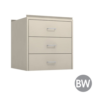 24" W 3-Drawer Hanging Cabinet