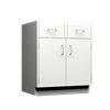 30" Double Door Drawer Base Cabinet