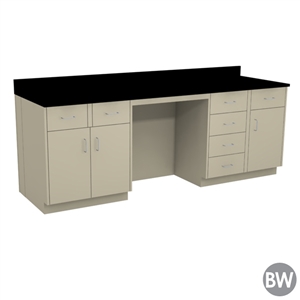 96" x 30" x 36" Steel Casework Kit with Epoxy Top - Standing Height