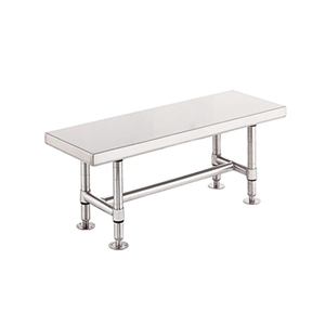 Metro Stainless Steel Heavy-Duty Gowning Bench GB1636S, 16"D x 36"W x 18"H