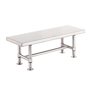 Metro Stainless Steel Heavy-Duty Gowning Bench GB1660S, 16"D x 60"W x 18"H