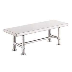 Metro Stainless Steel Heavy-Duty Gowning Bench GB1672S, 16"D x 72"W x 18"H