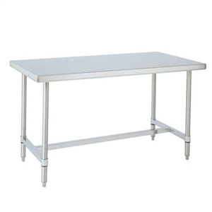 Metro WT306HS 30" x 60" HD Super Stainless Steel Mobile Work Table - H-Frame