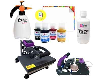 ET-2750 FabriMate LS (8.5" x 11") <br> Solution + Heat Press Bundle