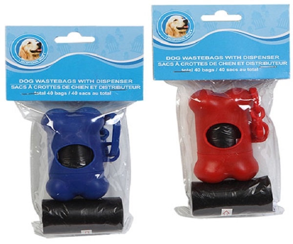 Paws-N-Claws 2 pk Dog Waste Bags with Holder