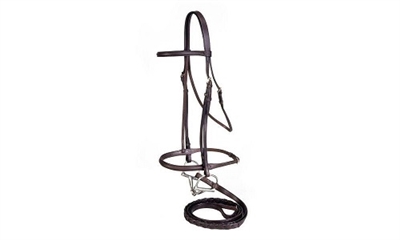 Silver Fox Raised Snaffle Bridle