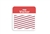 TIMEbadge Clip-on BACKpart With Printed Red "Visitor" Header - One-Week - 500/Pkg.