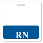 Badge Buddies Blue "RN" Horizontal