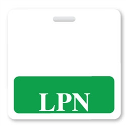 "LPN" Horizontal Badge Buddies, Green