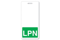 "LPN" Vertical Badge Buddies, Green