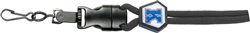 Round Lanyard with Safety Breakaway, Diamond Slider And Detachable Steel Swivel Hook.
