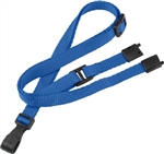 3/8" Flat Adjustable Breakaway Lanyard with Slide Adjuster And "No-Twist" Wide Plastic Hook. Adjusts From 24" To 44" In Length. Fits Everyone From Children To Adults. 36" Cut Length Prior To Assembly.