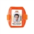 Reflective Orange Arm Band Badge Holder With Orange Strap - Vertical - Credit Card Size - 25/Pkg.