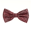 Diamond Red Pre-Tied Silk Bow Tie with Matching Pocket Square BWTH-1310