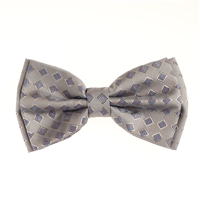 Abstract Light Blue, Red & Navy Silk Pre-Tied Bow Tie Set with Matching Pocket Square BWTH-1319