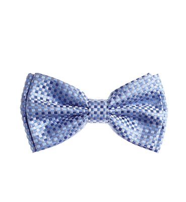 Elegance Blue Pre-Tied Bow Tie Set with Matching Pocket Square BWTH -1345