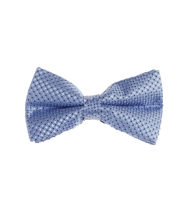 Blue Squares with Black Dots Pre-Tied Bow Tie Set  with Matching Pocket Square BWTH-1405