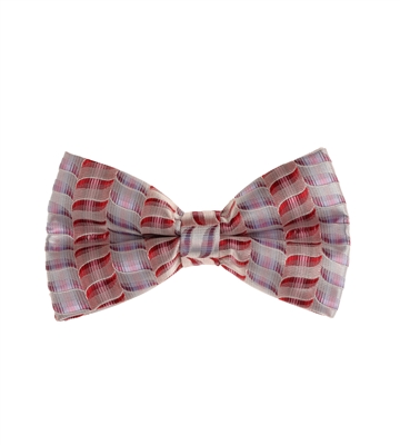 Burgundy, Lavender, Silver & Purple Designs Pre-tied Bow Tie with Matching Pocket Square BWTH-1417