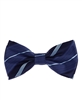 Navy & Light Blue Pre-Tied Bow Tie with Matching Pocket Square BWTH -408