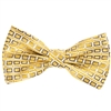 Gold & Light Brown Abstract Pre-Tie Bow Tie with Matching Pocket Square BWTH -414