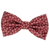 Burgundy Abstract Pre-Tie Bow Tie with Matching Pocket Square BWTH-475