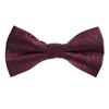 Navy and Red Designed Pre-Tied Bow Tie With Matching Pocket Square BWTH-906