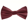 Black With a Burgundy Dot Designed Pre-Tied Bow Tie with Matching Pocket Square BWTH-913