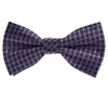 Purple & Black Designed Pre-Tied with Matching Pocket Square BWTH-917