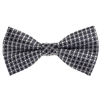 Navy, Grey & Blue Designed Pre-Tied Bow Tie with Matching Pocket Square BWTH-920