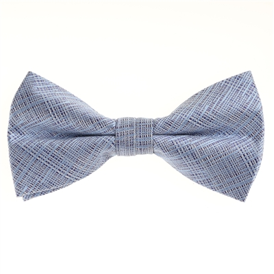 Baby Blue and Blue Designed Pre-Tied Bow Tie with Matching Pocket Square BWTH-924