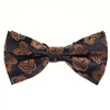 Navy with Gold Paisley Designed Pre Tied with  Matching Pocket Square BWTH-966