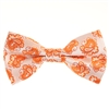 Tan & Orange Paisley Designed Pre Tied with  Matching Pocket Square BWTH-969