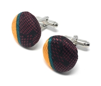 GRACE 100% SILK HANDMADE CUFFLINKS CL-119A2