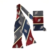 Diamond Adjustable Self-Tie Bow Tie Set with Matching Pocket Square DD104STBT