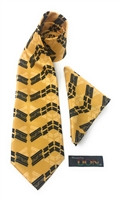 )W) Foro Adobe - "Perseverance" Tie Set With Hanky DC242A