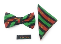 Sankofa - "Go Back and Get It" Bow Tie Set with Matching Hanky DC245ATBT