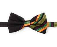 Kente (Dignity) Pre-Tied Bow Tie Set With Matching Hanky DD101PTBT4