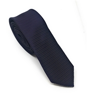 Purple, Black & Berry Horizontal Striped Skinny Silk Tie (Tie Only) DSKT079