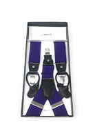 Solid Purple Suspenders DSUP08