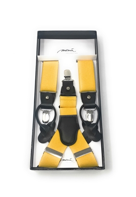 Solid Yellow Suspenders DSUP14