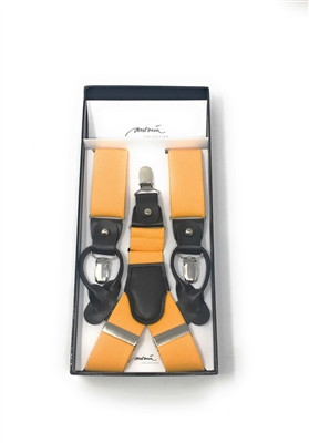 Solid Mustard Gold Suspenders DSUP16