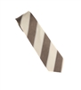 Pearl, Grey & Sandy Brown Stripped Necktie Only (No with Pocket Square) LTD-03