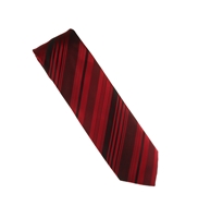 Burgundy with Dark Burgundy Stripped Designed Necktie Tie Only (No Pocket Square) LTD-823