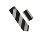 Black & Grey Stripes Silk Tie With Matching Pocket Square LTD-9