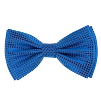 Royal Blue Waffle Pre-Tied Silk Bow Tie with Matching Pocket Square MGPTBT-07