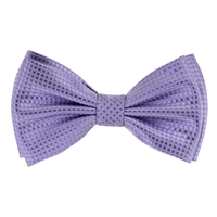 Lavender Micro-Grid Pre-Tied Bow tie with Matching Pocket Square  MGPTBT-13