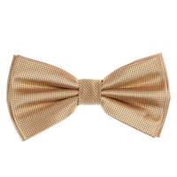 Biscotti Gold Pin Dot Pre-Tied Bow Tie with Matching Pocket Square PDPTBT-05
