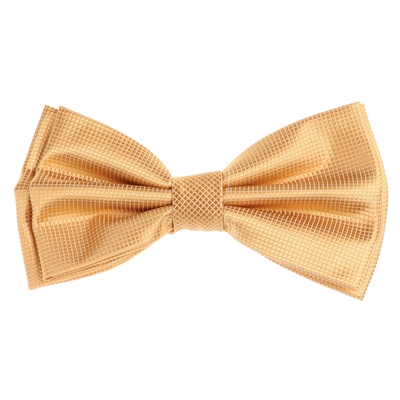 Gold Pin Dot Pre-Tied Bow Tie with Matching Pocket Square PDPTBT-06