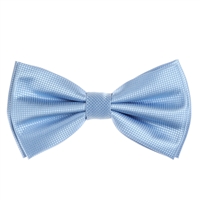 Baby Blue Pin Dot Pre-Tied Bow Tie Set with Matching Pocket Square PDPTBT-17